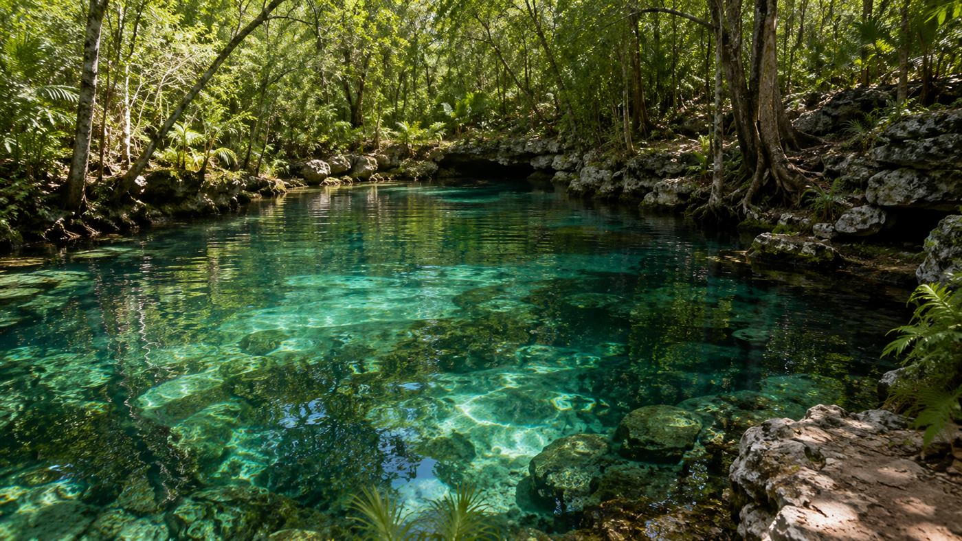 Paisaje kárstico de Quintana Roo